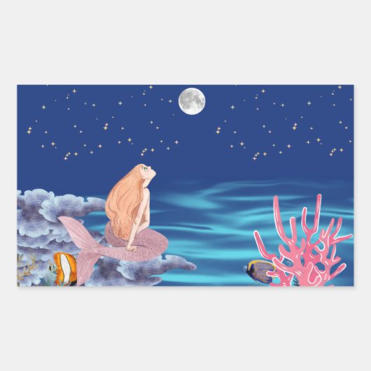 シレナミランドラルーナ 長方形シール (正面)