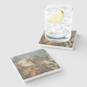 シレヌスの酔っ払い(by Carle van Loo) ストーンコースター (横)