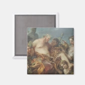 シレヌスの酔っ払い(by Carle van Loo) マグネット (正面/裏面)