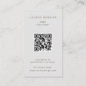 シレモダンンヨガスタジオ名刺 名刺 (裏面)