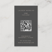 シレモダンンヨガスタジオ名刺 名刺 (裏面)