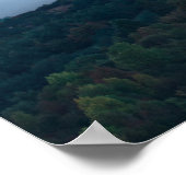 シレンタバーからナノスの美しい日の出の眺め ポスター (角)