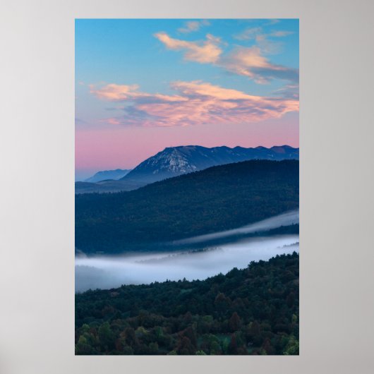 シレンタバーSのナノスの美しい日の出の景色 ポスター (正面)