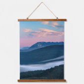 シレンタバーSのナノスの美しい日の出の景色 吊り下げ型タペストリー (正面)