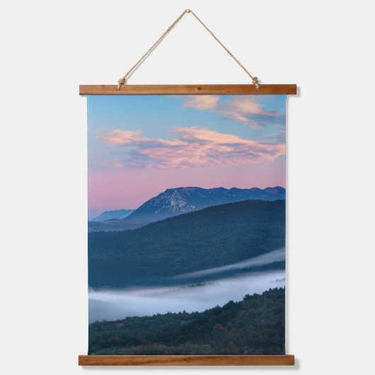シレンタバーSのナノスの美しい日の出の景色 吊り下げ型タペストリー (正面)
