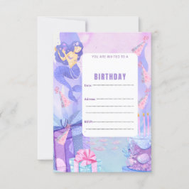 シレーナの誕生日パーティー招待状 招待状