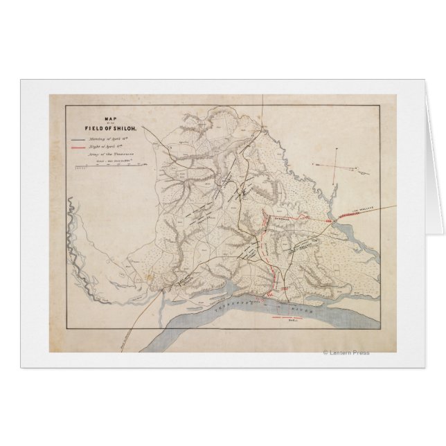 シロの戦い – 南北戦争パノラママップ4 (正面横)