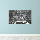 シロの戦い – 南北戦争パノラママップ キャンバスプリント (インサイチュ (ウッドフロア))