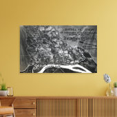 シロの戦い – 南北戦争パノラママップ キャンバスプリント (インサイチュ (リビング))