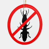 シロアリを用心して下さい セラミックオーナメント (左)