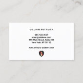 シロアリ害虫駆除シールドロゴ 名刺 (裏面)