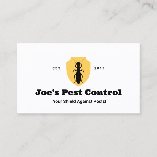 シロアリ害虫駆除剤 名刺 (正面)