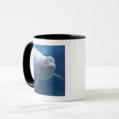 シロイルカのクジラ(Delphinapterusのleucas) マグカップ (正面左)