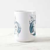 シロイルカの青 コーヒーマグカップ (中央)