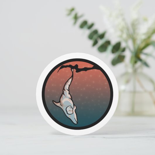 シロイルカ繭 招待状 (スタンド正面)