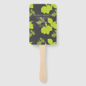 シロウエットレモン結婚ライム ハンドファン (裏面)