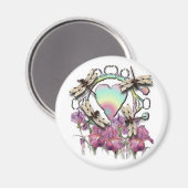 シロウバエ マグネット (正面/裏面)