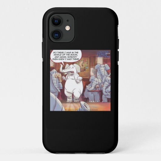 シロエレファントの面白いiPhone 5 カバー (裏面)