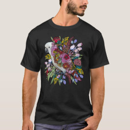 シロオウムのワイルドフラワーガーデン Tシャツ