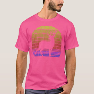 シロオジロシカ  狩猟 アウトドア ハンター Tシャツ