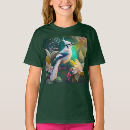 シロガオカンムリカケス幻想の鳥 Tシャツ