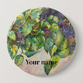 シロガニ 缶バッジ (正面)