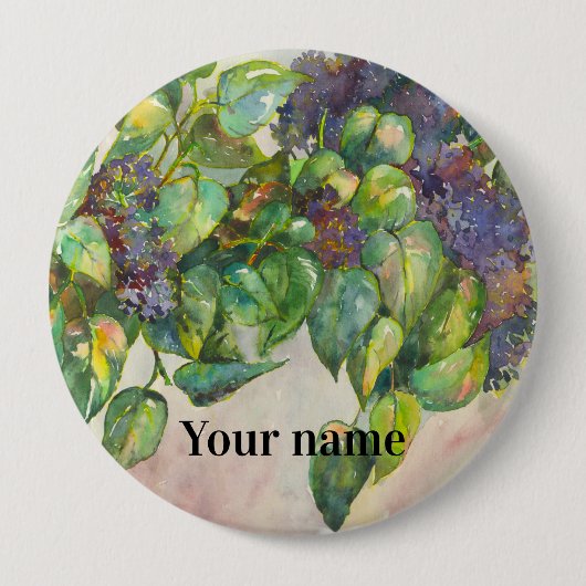 シロガニ 缶バッジ (正面)