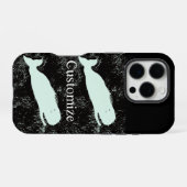 シロクジラのスマホケース iPhoneケース (裏面横)