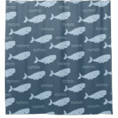 シロクジラ シャワーカーテン (正面)