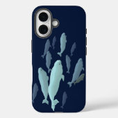 シロクジラ iPhoneケース クジラアート Samsungケース Case-Mate iPhoneケース (裏面)
