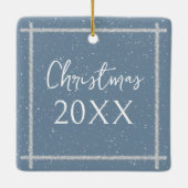 シロクマとペンギンのソリ セラミックオーナメント (裏面)