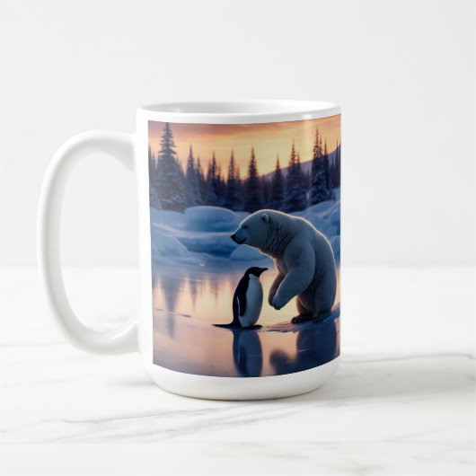 シロクマとペンギン コーヒーマグカップ (左)