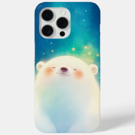 シロクマのゆるキャラチャーム iPhone 15 PRO MAXケース