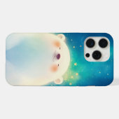 シロクマのゆるキャラチャーム iPhoneケース (裏面横)