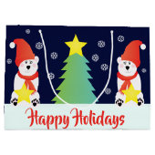 シロクマのウィンシー ラージペーパーバッグ (裏面)