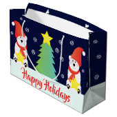 シロクマのウィンシー ラージペーパーバッグ (裏面アングル)