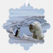 シロクマのクリスマス オーナメントカード (裏面)