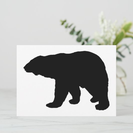 シロクマのシルエット (スタンド正面)