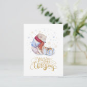 シロクマのメリークリスマス シーズンポストカード (スタンド正面)