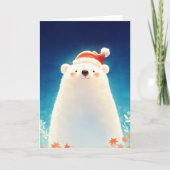 シロクマの季節チャーム カード (正面)