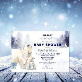 シロクマの水の色ベビーシャワー