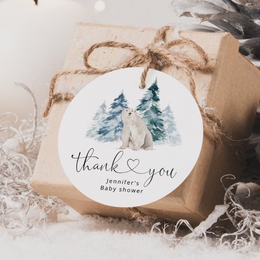 シロクマの赤ちゃん感謝していシャワーあなた フェイバータグ