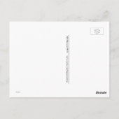 シロクマの道路標識とシロクマ。 ポストカード (裏面)