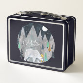 シロクマ冬山ムーン メタルランチボックス (裏面)