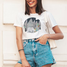 シロクマ冬山ムーン