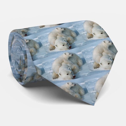 シロクマ愛好家への贈り物 ネクタイ (ロール)