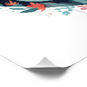 シロクマ野生動物自然アウトドア林 ポスター (コーナー)