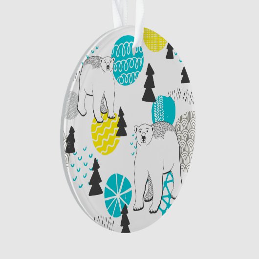 シロクマ オーナメント (正面)