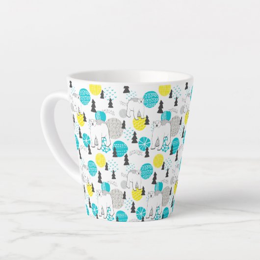 シロクマ カフェラテマグ (左アングル)