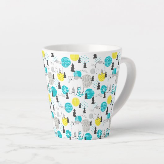 シロクマ カフェラテマグ (右アングル)